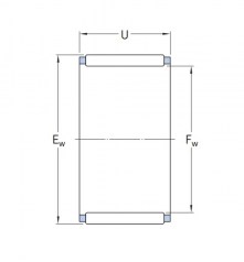 Подшипник Серия K и KT (подшипники без колец) Подшипник K 20x24x17 по выгодным ценам Апатиты